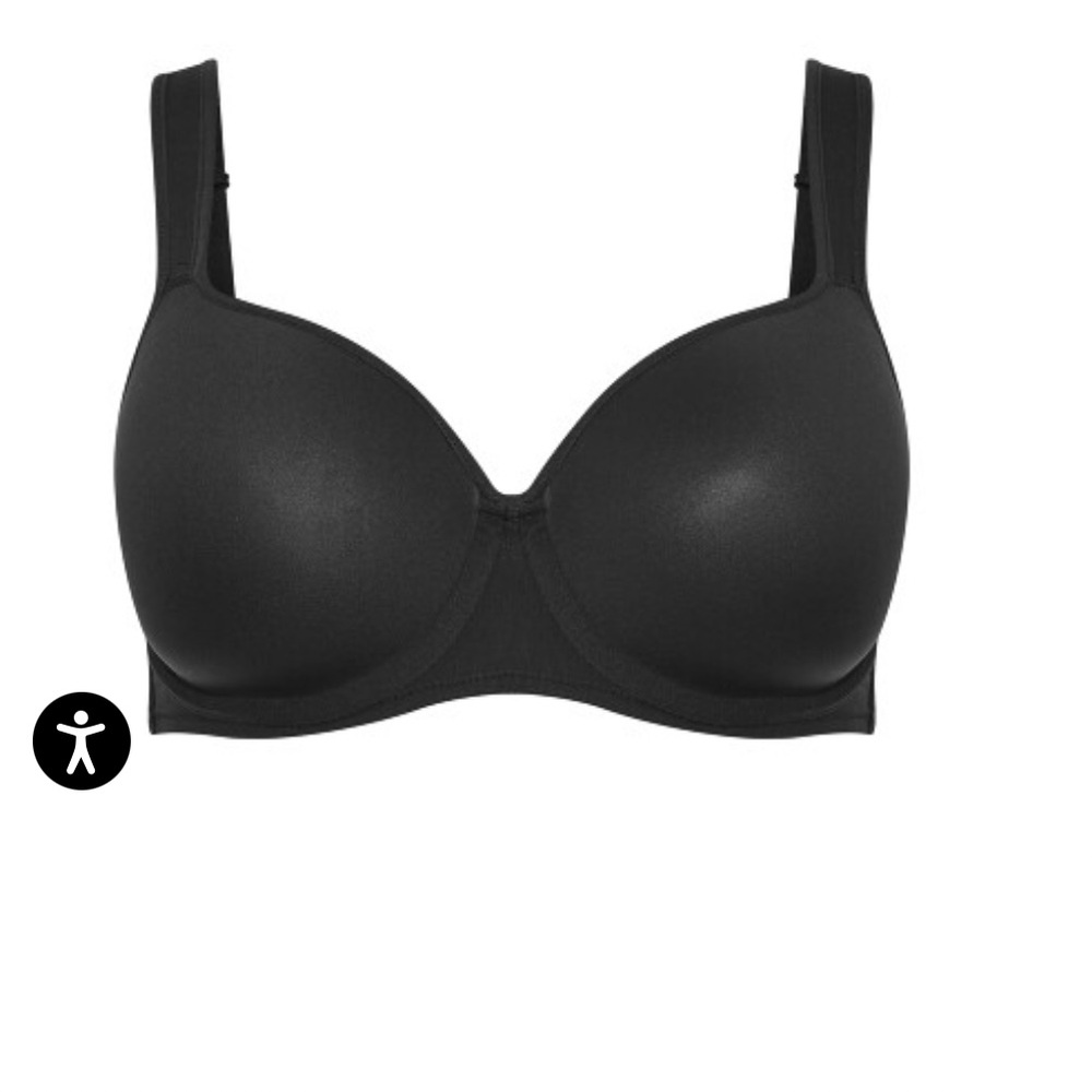 Avenue Classic Black Full-Coverage Bra